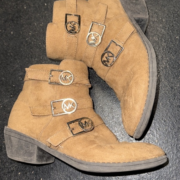 Michael Kors Brown Suede Ankle Boots - Picture 1 of 3
